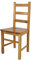 t m c s Tommychairs - Stuhl Rustica für Küche und Esszimmer, Robuste Struktur aus Buchenholz, in der Farbe Eichenholz lackiert und Sitzfläche aus Holz
