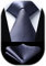 Enlision Dunkelgraue Krawatte Herren Hochzeit Krawatten und Einstecktuch Set Einfarbig Seide Schlips mit Taschentuch Elegant