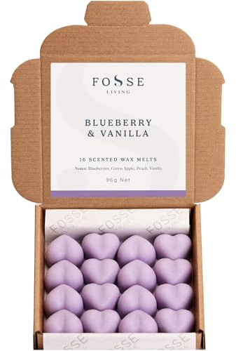 Blueberry and Vanilla Strong Scented Wax Melts 16 Pack - The Gift for Every Occasion – Made in The UK