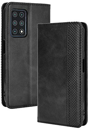 GOGME Leder Hülle für CUBOT X30 Hülle, Premium PU/TPU Leder Folio Hülle Schutzhülle Handyhülle, Flip Case Klapphülle Lederhülle mit Standfunktion & Kartensteckplätzen, Schwarz
