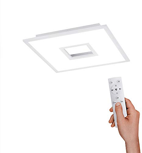 SellTec LED Deckenleuchte Downlight, CCT warmweiß – kaltweiß, RGB 45x45cm | Downlight + Backlight Lichteffekt, CCT warmweiß – kaltweiß, RGB Farbwechsel