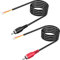 RCA to Speaker Wire, 18AWG 2 Pack 6ft RCA Male Plug Adapter to Bare Cable Open End, UIInosoo Audio Cable, Red and Black