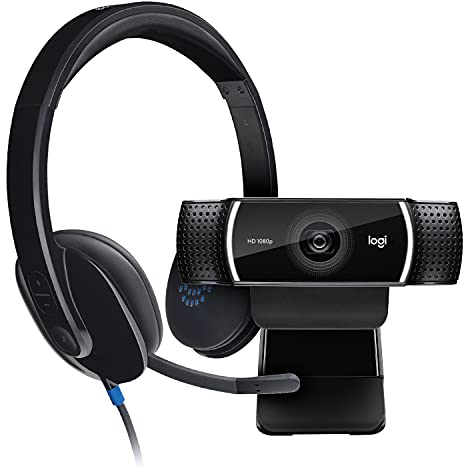 Logitech C922 Pro Stream Webcam + H540 Casque Filaire