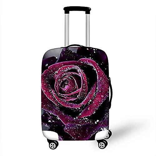 Morbuy Elastisch Kofferhülle Kofferschutzhülle Anti-Kratzer Staubdicht Kofferüberzug Luggage Protector Cover Kofferbezug Reisekofferabdeckung (Rose 3,XL)