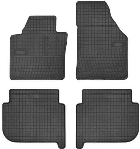MOTOS Gummimatten Auto Fussmatte passend für Volkswagen Touran I 2003-2010 vor dem Facelift, 1. und 2. Sitzreihe Verbessern Sie Ihren Reisekomfort mit Antirutschmatte Auto - Allwetter fußmatten Auto,