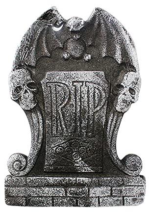 Halloween Grabstein Dekorationen, Realistische RIP Grabstein aus leichtem Schaumstoff Spukhaus Dekorationen Friedhof Dekor Spooky Dekorationen für Halloween Party Haunted Haus Hof