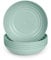 Juego de 6 Platos de Plastico Duro Reutilizables e Irrompibles para Fiestas y Eventos. Classic Verde (Semi-Hondos 19 cm)