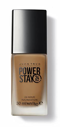 Avon Power Stay 24-Hour Foundation Honey Beige, Komfortable und langanhaltende Abdeckung, die nicht verblasst oder verschmiert, 30 ml