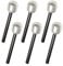 AOVNA 6 Pieces Halloween Microphone Toy Sliver Fake Microphone Party Props Pretend Microphone Toy Glitter Decorative Microphone