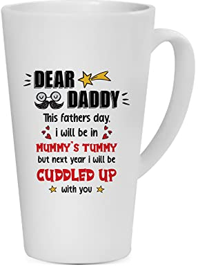Getagift Father's Day Gift from Bump, to Daddy from Baby, Dad to be Gifts, I'll Cuddle with You Coffee Mug,Tea Mug Cocoa Soup Daily use Mug Ceramic Latte Mug. (17 oz)
