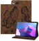 Rostsant Funda Lenovo Tab P11 2rd Gen 11.5 Carcasa de Cuero PU Relieve de Mariposa con Soporte para Bolígrafo Funda Tableta para Lenovo Tab P11 2rd 11.5 Pulgada 2023 TB350FU/TB350XU - Marrón