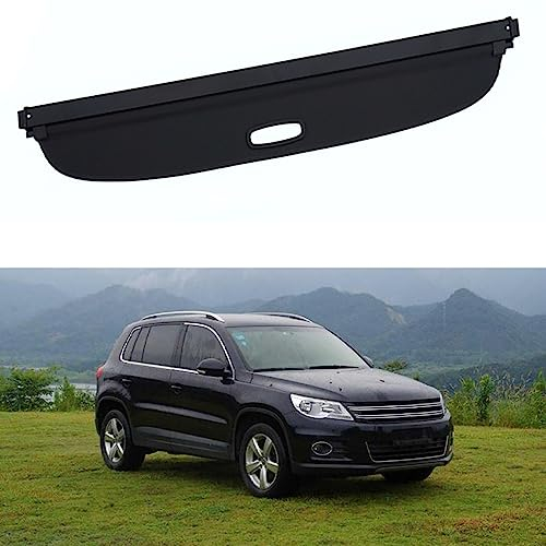 JoboJi Auto Einziehbarer Netze Laderaumabdeckung Kofferraum Hutablage für Tiguan 2010-2016
