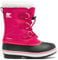 Sorel Yoot Pac Nylon WP, Stivali da Neve Impermeabili Unisex - Bambini e ragazzi, Rosso (Bright Rose 111), 35 EU