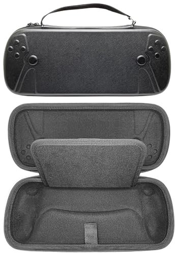 Hesupy Sac de rangement pour Playstation Portal, étui de transport portable, housse de protection pour console de jeux PS5, Noir , Polyuréthane