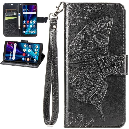 BaiFu Fundas para ASUS ROG Phone 7 Pro Tarjetero y Pulsera, Magnetico Wallet Case para ASUS ROG Phone 7 Pro, Cartera Carcasa para ASUS ROG Phone 7 Pro los Mujere-03