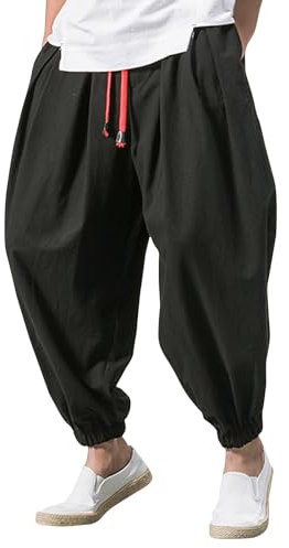Kurze Sporthose Herren Sporthose Herren Kurz Mit Tasche Regenhose Herren Fahrrad Rennrad Hose Herren Einfarbig Baumwolle Leinen Hosen Sommer Cropped Pants Mit Kordelzug Sommerhose Herren Lang