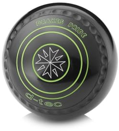 Drakes Pride D-Tec Bowls - Black, Gripped (Set of 4) - Heavy Weight - Size 3