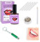 Strass Dentaire Kit avec Colle, Strass Dent Kit Strass Dentaire Bijoux Kit, Strass Dentaire Tooth Gem Kit, Kit Strass Dentaire Professionnel DIY Kit, Ensemble Gemmes Décoration Dentaire (Champagne)