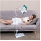Estante de Lectura Plegable de pie, Soporte de Lectura de Suelo, Soporte para Libros, Altura Ajustable, Soporte para Libros de Cocina, Montaje en Suelo, Brazo Largo, Mesa, Cama, Atril (tamañ