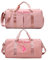 Bolsa de Equipaje Personalizada con Texto de Nombre de Foto, Bolsa de Viaje Personalizada con Bolsillos húmedos y Secos y Compartimento para Zapatos, Bolsa de Gimnasio de Baile Personalizada