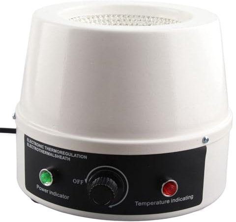 Electric Heating Mantle Laboratory Thermostatic Electric Heating Jacket Temperature Control Magnetic Stirrer Adjusting Temperature Control Liquid Heating 220V (1000mL UK Plug 220V)