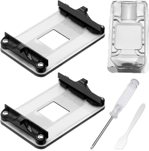 GATSUZG 2 Pack AM4 CPU Backplate & Heatsink Mounting Bracket for AMD Motherboards(X570/B550/A520), Cooling Fan Heatsink Retention Plate for Water & Air Cooling, with Screwdriver, Mini Scraper