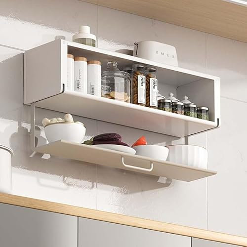 Kitchen Organizer Pull Out Spice Rack Cabinet Shelf Door Storage Rack White Grey 500mm Space Saving Plate Cabinet Organization