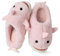 Coswind Pantofole Donna Uomo Invernali Ciabatte di Mucca Caldo with Memory Foam Cartone Animato Sliders Morbido Peluche Interno Esterno Slippers Rosa 260