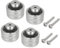 WIKIBB 4Pcs Vintage Turntable Speaker Isolation Feet Replacement Pads for Pioneer PL-512/514/516/518/540/560, Custom Turntable Suspension Feet with Screws Anti-Vibration Improve Sound Aluminum