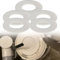 Shinekoo Water Seal Ring For Geberit, Flush Valve Seal Replacement Toilet Cistern, Silicon Rubber Flush Valve Seal Washer for Geberit Diaphragm 816.418.00.1 Waterproof Gasket Toilet Tank Part