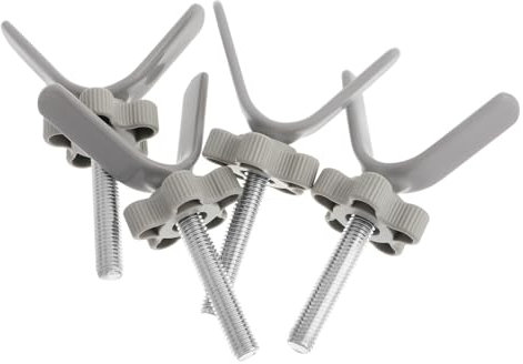 CHICAMPERA 4pcs Heavy Duty Gate Hardware Pet Safety Gate Nut Bolt Replacement for Indoor Use