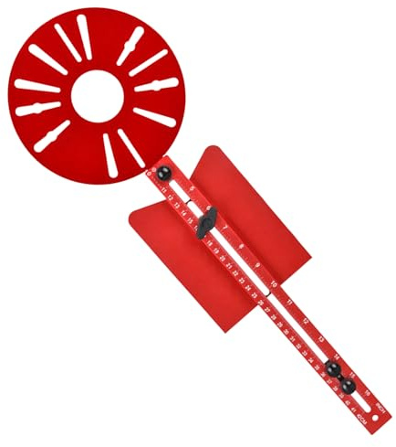 Jig Circolare Da Router Fresa Per Multifunzione Regolabile | Guida Di Taglio Per Fresatrice Per legno, installazione ferramenta, rifilatura e
