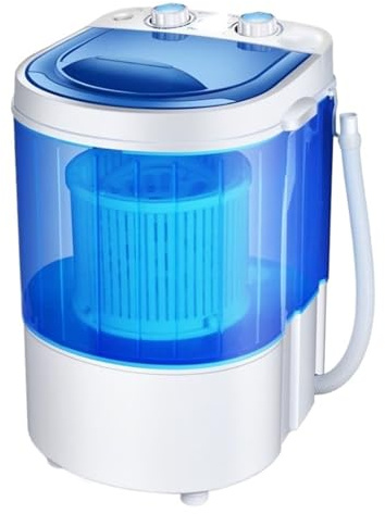 Laveuse portable Mini machine à laver portable Capacité de lavage Semi-automatique Compact Lavse Essorse Petite le linge Appareils blanchisserie pour camping, dortoirs et appartements