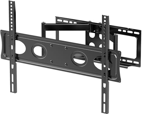 SLx TV Wall Bracket Full Motion for 50 to 85 Inch, 55 to 470mm Extension, Max VESA 600 x 400, 40kg Heavy Duty Articulating Flat Screen Wall Mount for LED LCD TVs