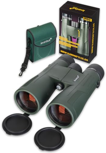 Levenhuk New Karma PRO ED 12x50 Fernglas für Erwachsene – Kompakt, Leicht | Professionell, Wasserdicht, mit BaK4-Prismen & FMC-Linsen, Ideal für Vogelbeobachtung, Jagd, Wandern & Konzerte