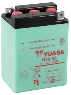 YUASA BATTERIE B38-6A offen ohne Saeure