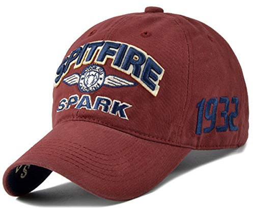 Baseballcap Spitfire Distressed Snapback Vintage Used Look Retro Flugzeug Oldschool Kappe Mütze Cap Schirmmütze Basecap verstellbar