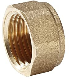 H2O-Flex® Gewindefitting Verschluss mit 1/2 Innengewinde Messing Fitting