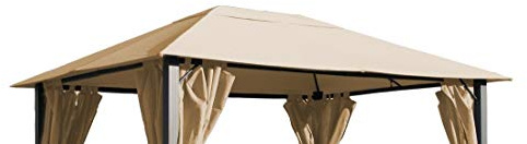 Ersatzdach für Pavillon Paris 3x4m Pavillondach Sand