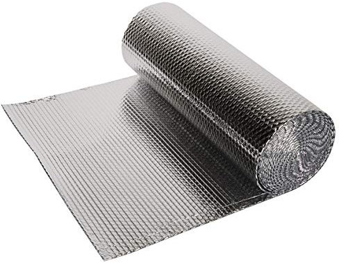 KIT D'ISOLATION PORTE DE GARAGE FILM PAPIER BULLE AIR 6M² + ADHESIF DOUBLE FACE ISOLANT MINCE