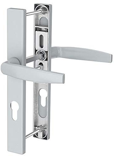 Premium Drückergarnitur Victory DHS 92mm - Rechteckig - Griff-Griff, Farbe:Silber F1, Schildbreite:36mm