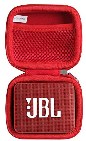 Hermit Shell Hartschalen-Reiseetui für JBL GO2 - Tragbarer wasserdichter Lautsprecher (Rot)