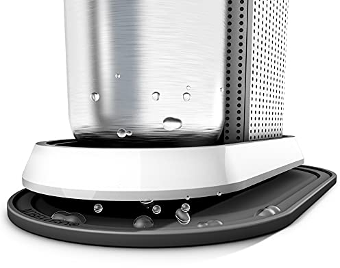 Silikon Anti-Rutsch Abtropfmatte, Untersetzer kompatibel mit SodaStream Duo, Unterlage, Auffangschale, Abtropfschale (kompatibel mit SodaStream Duo, Schwarz)
