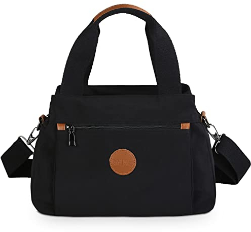 DIRRONA Handtasche Damen – Nylon Umhängetasche mit Verstellbaren Schultergurten, Große Tasche mit Mehreren Fächern, Casual Tasche für Reise, Arbeit & Diebstahlschutz
