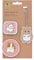 LÄSSIG Anhänger und Patches Set (3 Stk.) mit Druckknopf/School Patches Set Cuddly Pet