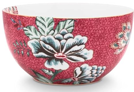 PIP STUDIO 51003194 Flower Festival scallop Bowl dark pink 12 cm (1 Stück)