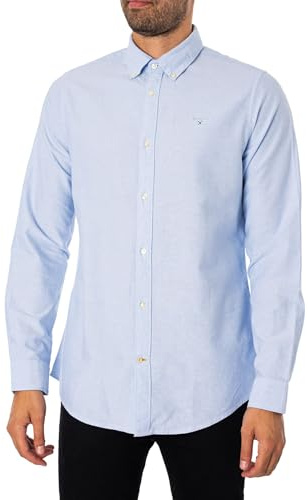 Barbour Herren Maßgeschneidertes Oxtown-Hemd, Sky