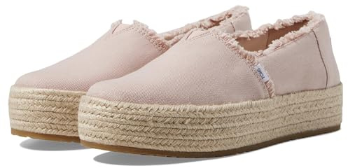 TOMS Valencia, Flacher Slipper, Ballet Pink Canvas,