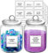 2 Pcs Glass Jars for Laundry Room Organization, 1/2 Gallon Glass Laundry Pods Container,Glass Containers with Lids Storage Labels, Suitable for Detergent Powder,Dryer balls,Scent Boosters,Laundry Room