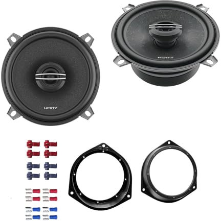 Hertz CX 130 Auto Lautsprecher Boxen 300 Watt 13 cm 2 Wege Koax passend für Opel Corsa C (X01) 2000-2006 Türen Front